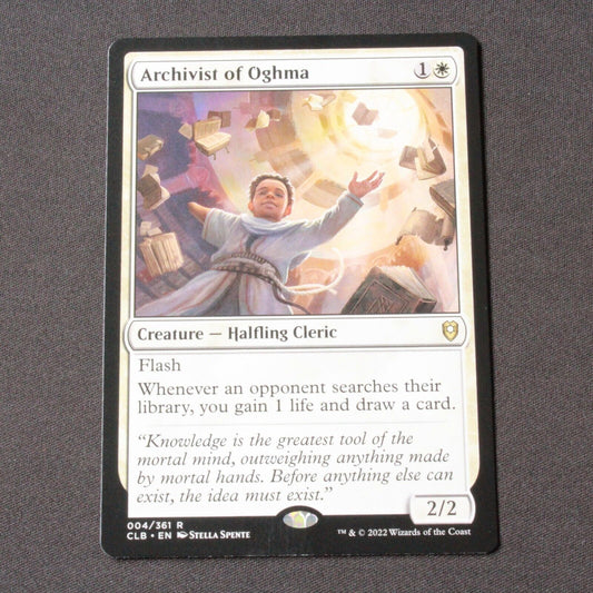 MTG Commander Legends: Battle for Baldur's Gate CLB Rare Archivist of Oghma 4 NM