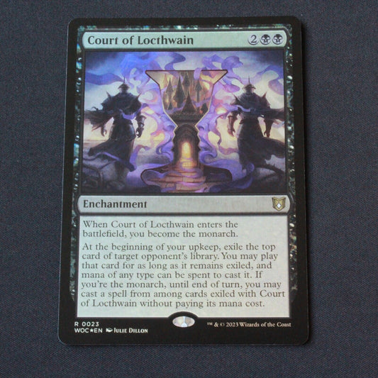 MTG Commander: Wilds of Eldraine (WOC) Rare FOIL Court of Locthwain 23 NM