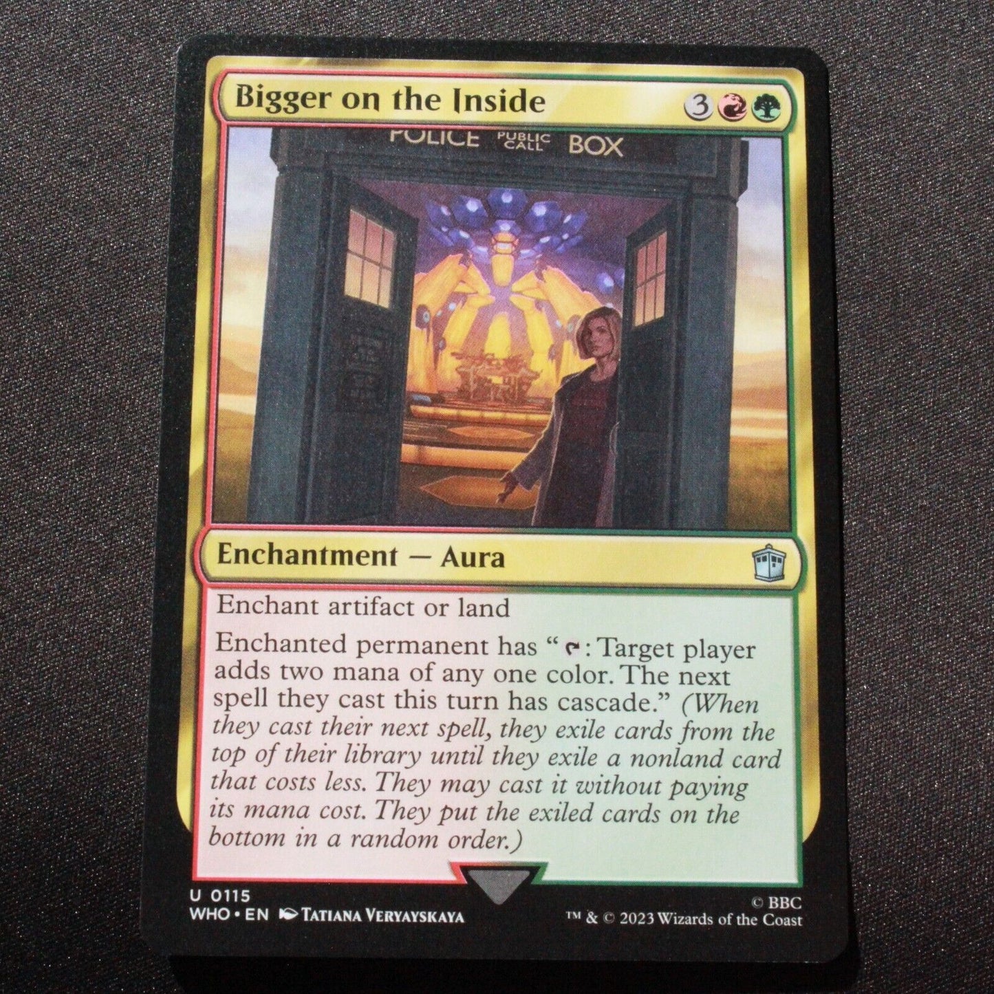 MTG Universes Beyond: Doctor Who (WHO) Uncommon Bigger on the Inside 115 NM