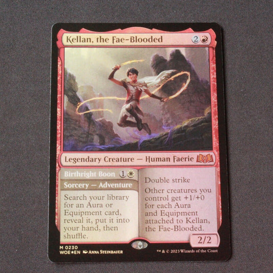 MTG Wilds of Eldraine (WOE) Mythic FOIL Kellan, the Fae-Blooded 230 NM