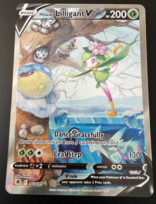 Pokemon SWSH Astral Radiance Ultra Rare Holo Hisuian Lilligant V Alt 163/189 NM