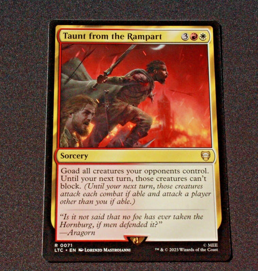 MTG Commander: The Lord of the Rings (LTC) Rare Taunt from the Rampart 71 NM