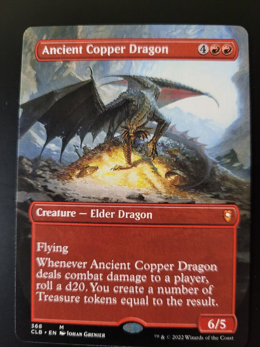 MTG Cmdr Lgds: Baldur's Gate CLB Mythic Ancient Copper Dragon Borderless 368 NM