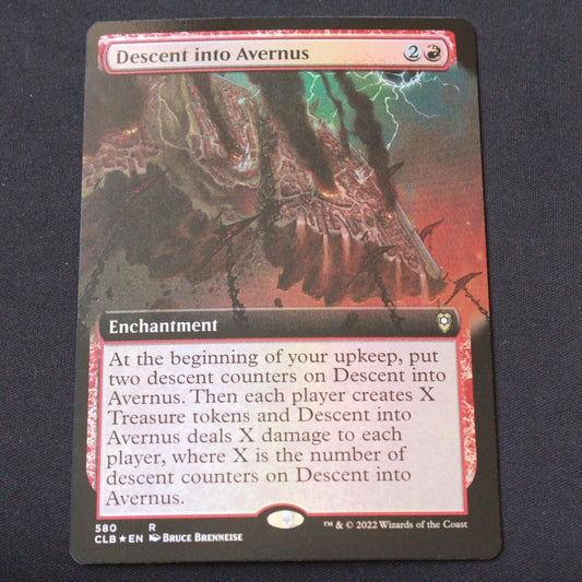 MTG Baldurs Gate (CLB) Rare FOIL Descent into Avernus (Extended Art) 580 NM