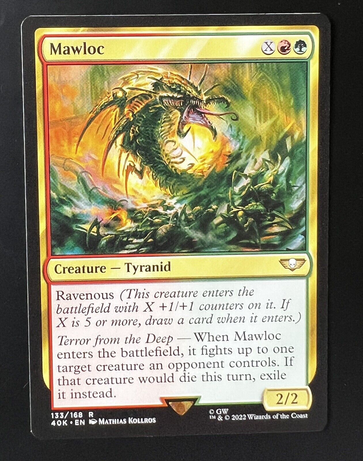 MTG Universes Beyond Warhammer 40K Rare Mawloc 133 NM