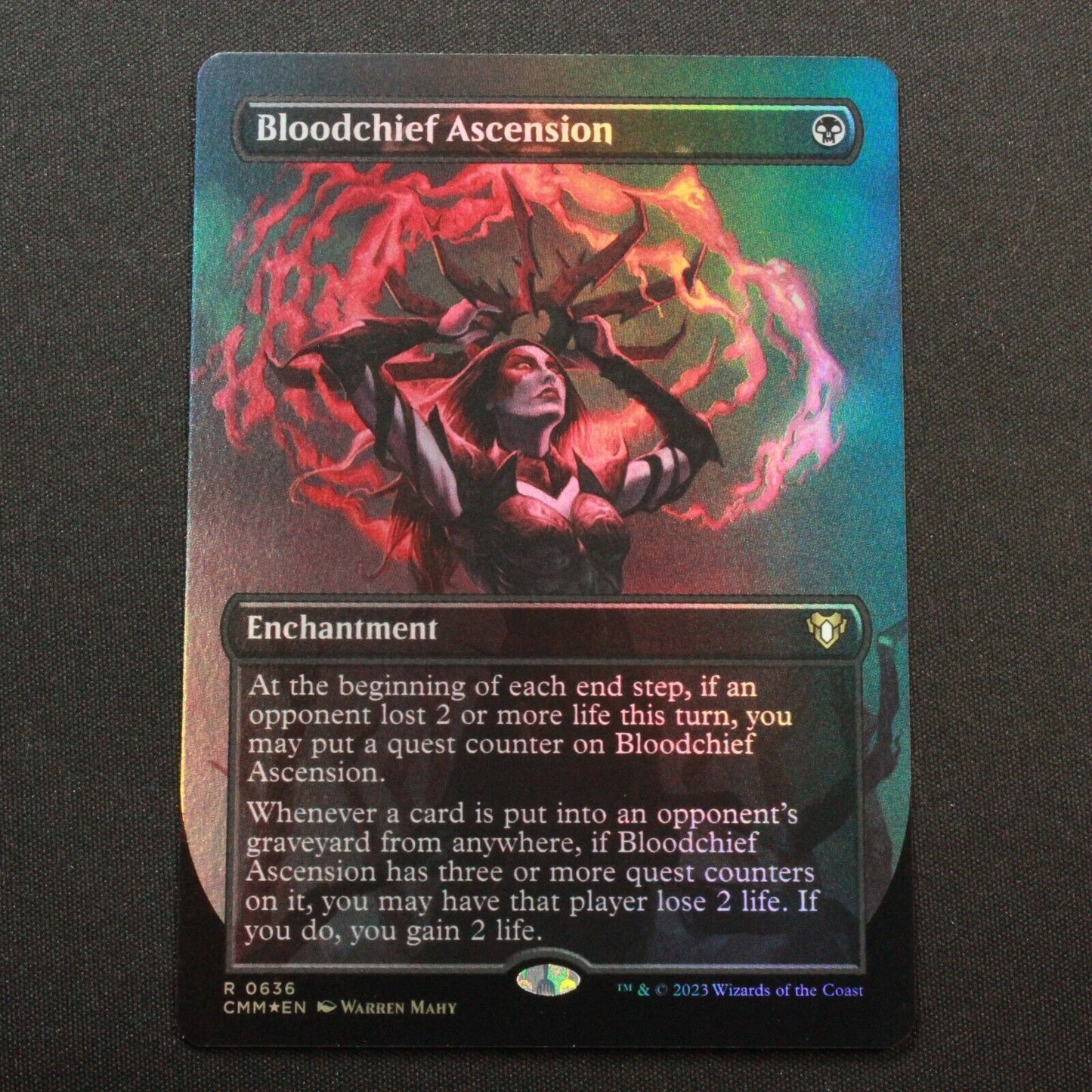 MTG Commander Masters (CMM) Rare FOIL Bloodchief Ascension (Borderless) 636 NM