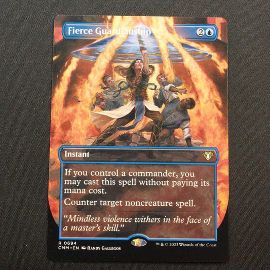 MTG Commander Masters (CMM) Rare Fierce Guardianship (Borderless) 694 NM