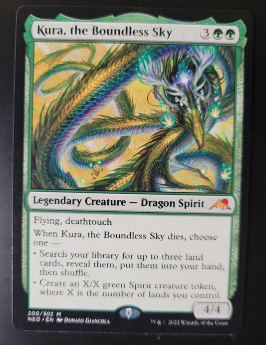 MTG Kamigawa: Neon Dynasty (NEO) Mythic Kura, the Boundless Sky 200 NM