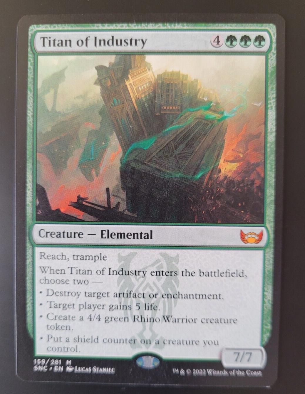 MTG Streets of New Capenna (SNC) Mythic Titan of Industry 159 NM