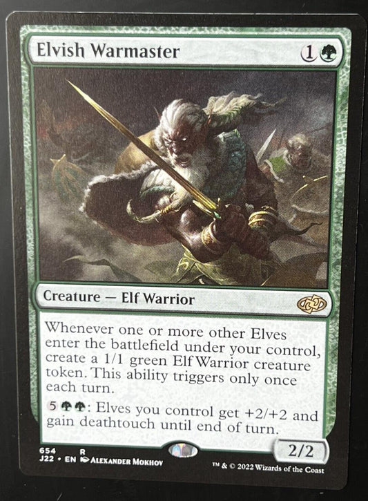 MTG Jumpstart 2022 (J22) Rare Elvish Warmaster 654 NM