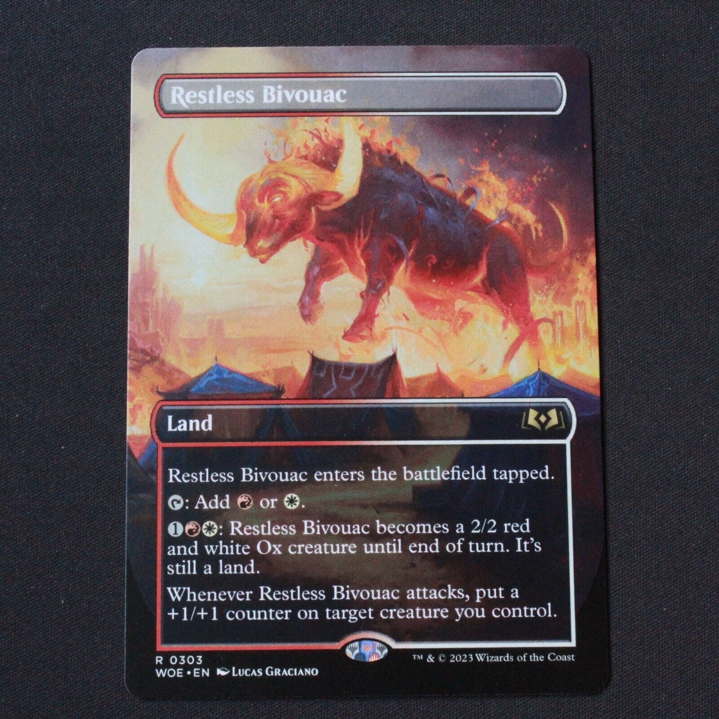 MTG Wilds of Eldraine (WOE) Rare Restless Bivouac (Borderless) 303 NM