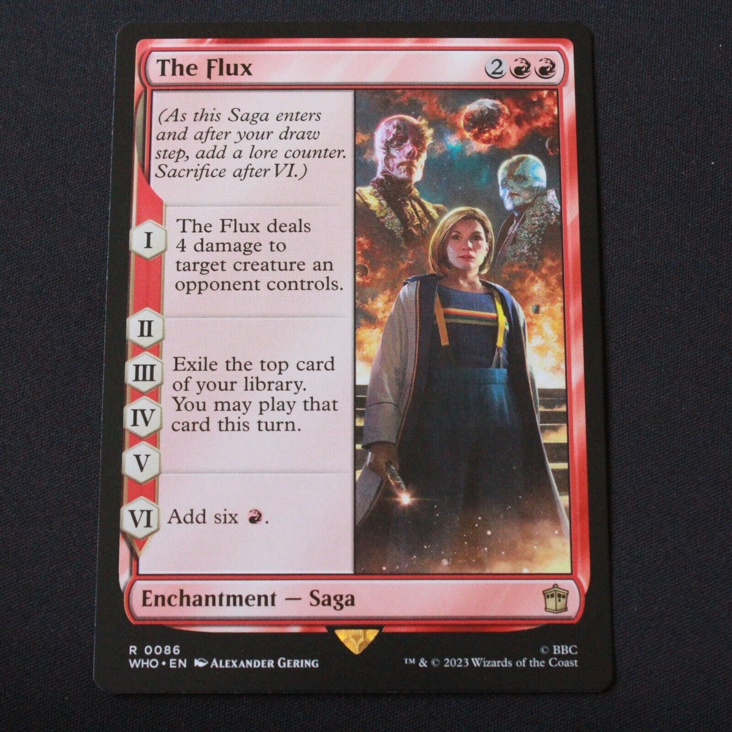 MTG Universes Beyond: Doctor Who (WHO) Rare The Flux 86 NM