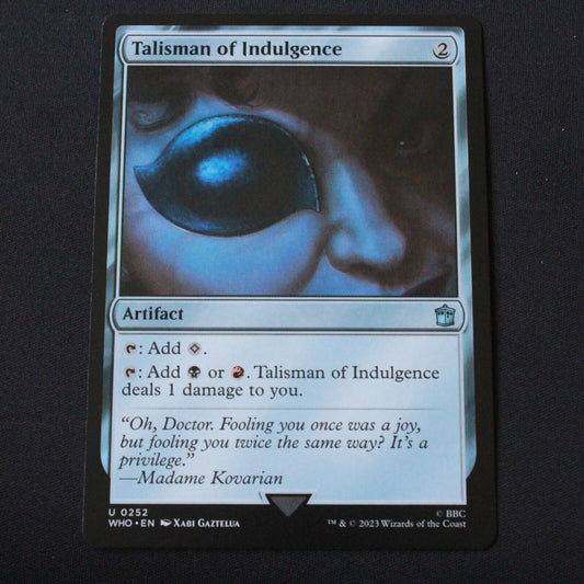 MTG Universes Beyond: Doctor Who (WHO) Uncommon Talisman of Indulgence 252 NM