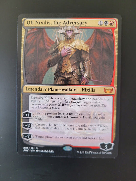 MTG Streets of New Capenna (SNC) Mythic Ob Nixilis, the Adversary 206 NM