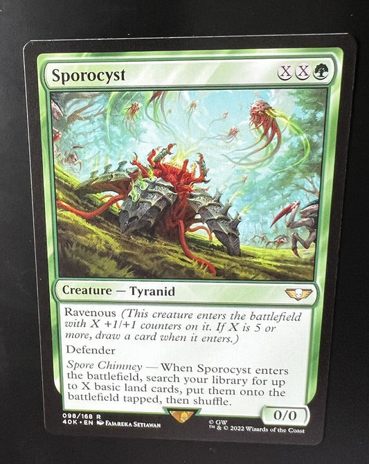 MTG Universes Beyond Warhammer 40K Rare Sporocyst 98 NM