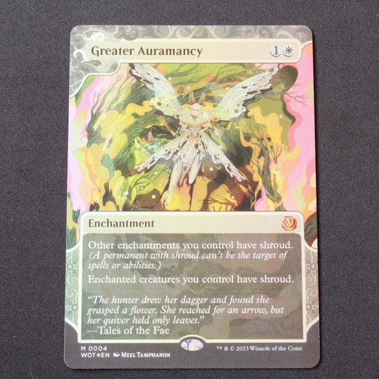 MTG Wilds of Eldraine: Enchanting Tales (WOT) Mythic FOIL Greater Auramancy 4 NM