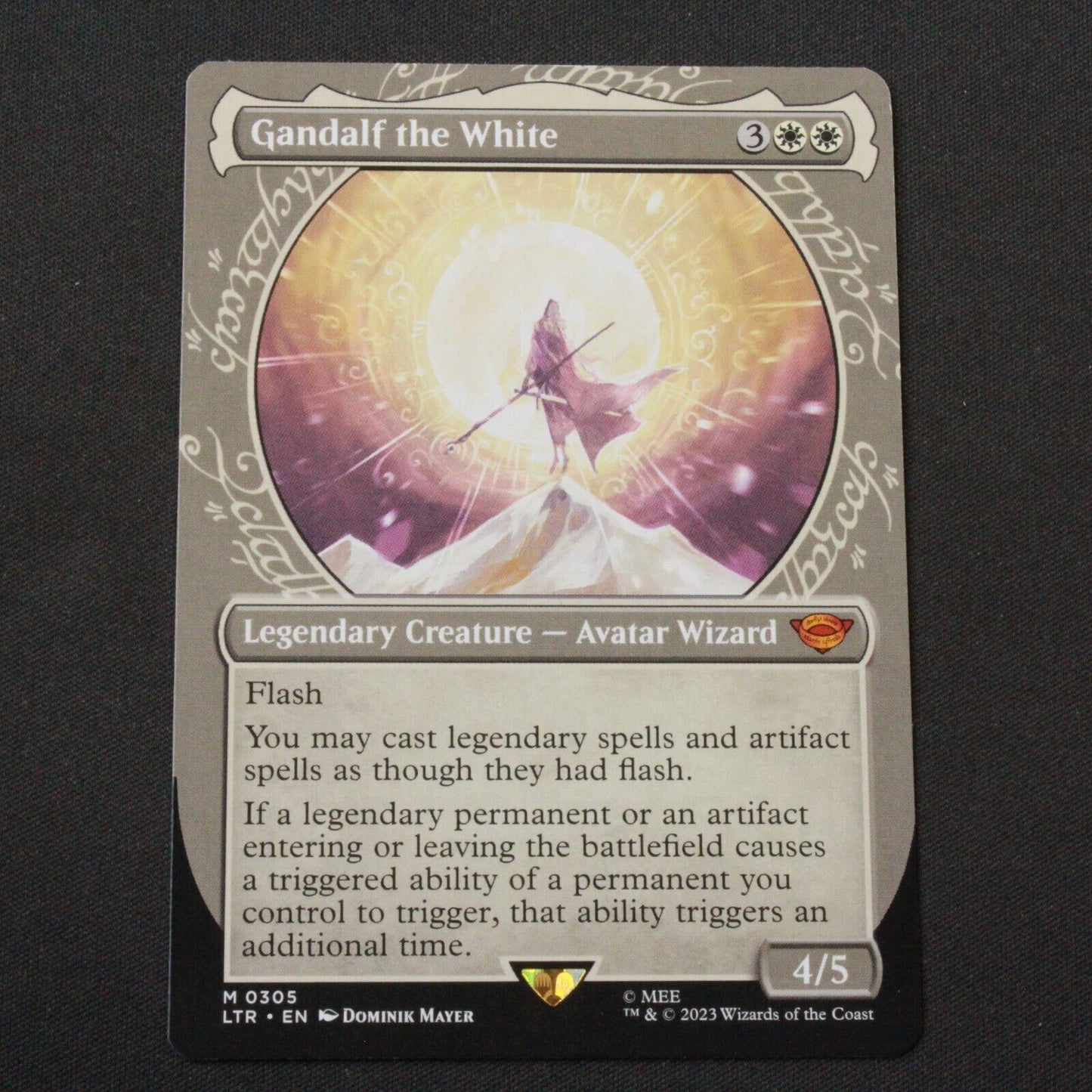 MTG Lord of the Rings (LTR) Mythic Gandalf the White (Showcase) 305 NM