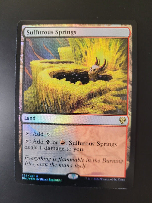 MTG Dominaria United (DMU) Rare FOIL Sulfurous Springs 256 NM