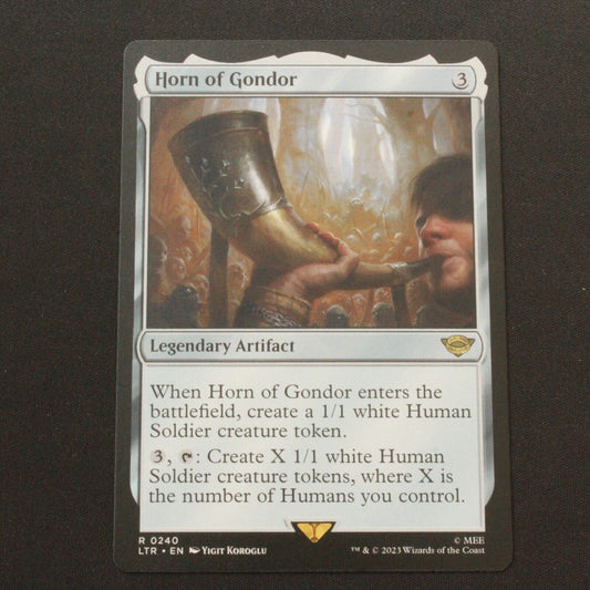 MTG The Lord of the Rings (LTR) Rare Horn of Gondor 240 NM