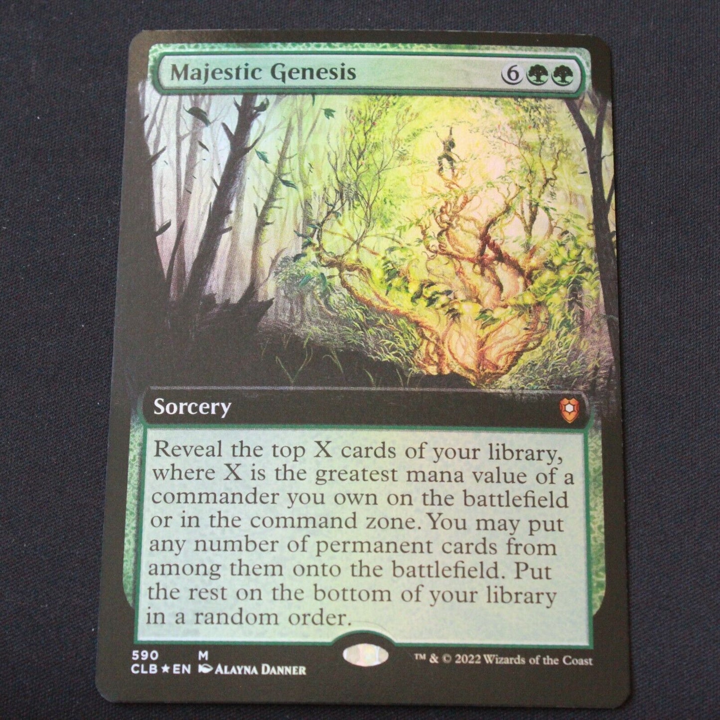 MTG Baldurs Gate (CLB) Mythic FOIL Majestic Genesis (Extended Art) 590 NM