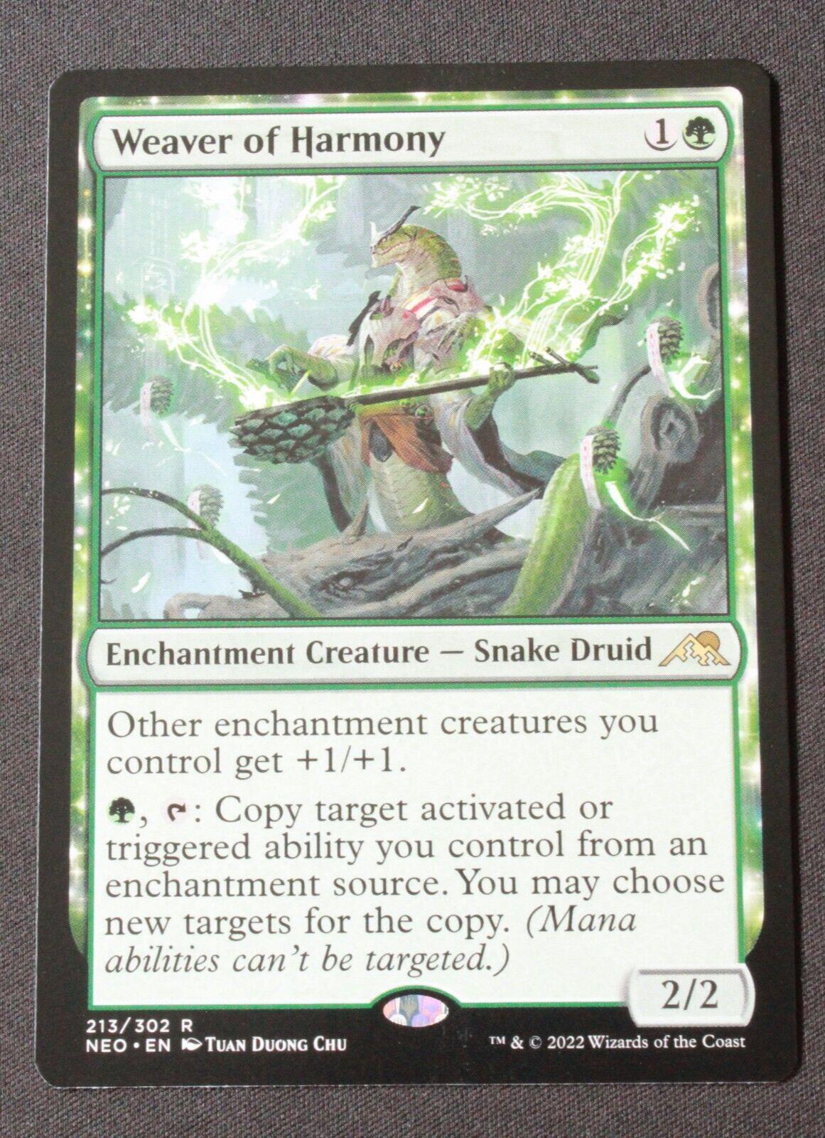 MTG Kamigawa: Neon Dynasty (NEO) Rare Weaver of Harmony 213 NM