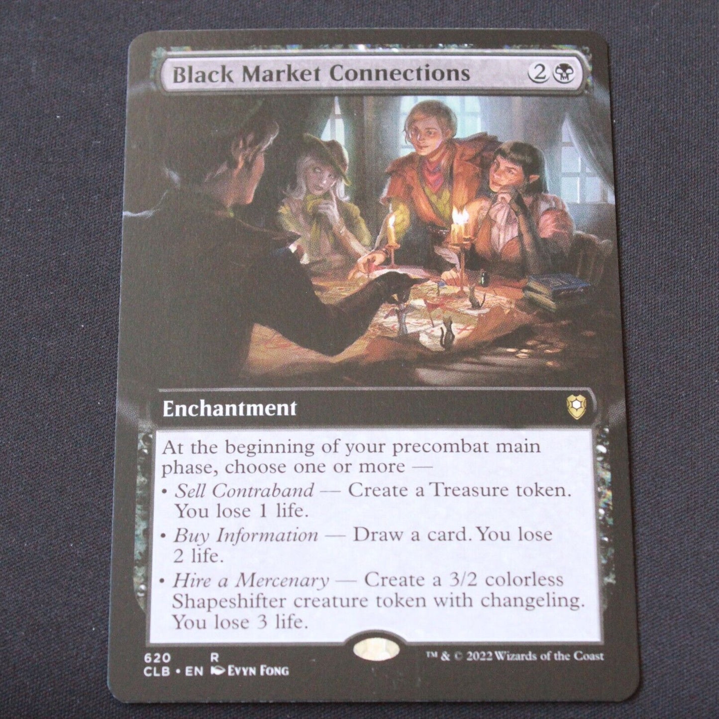 MTG Baldurs Gate (CLB) Rare Black Market Connections (Extended Art) 620 NM