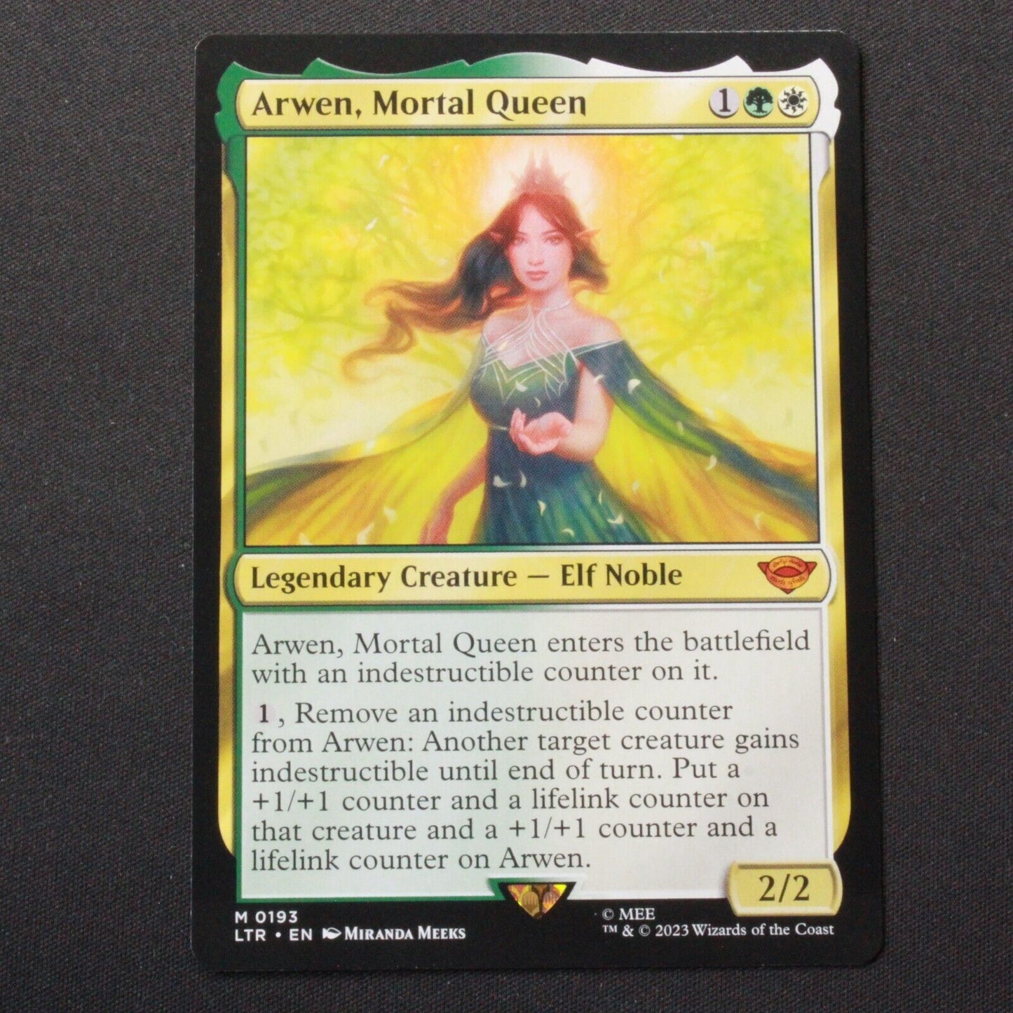 MTG The Lord of the Rings (LTR) Mythic Arwen, Mortal Queen 193 NM