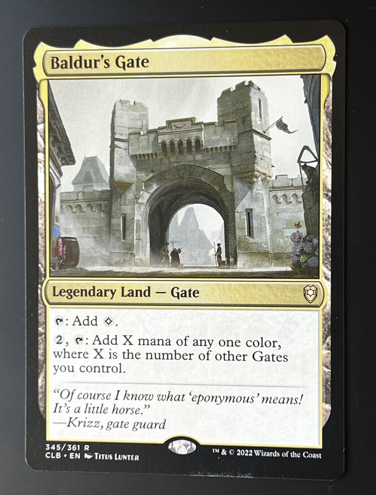 MTG Commander Legends: Battle for Baldur's Gate (CLB) Rare Baldur's Gate 345 NM