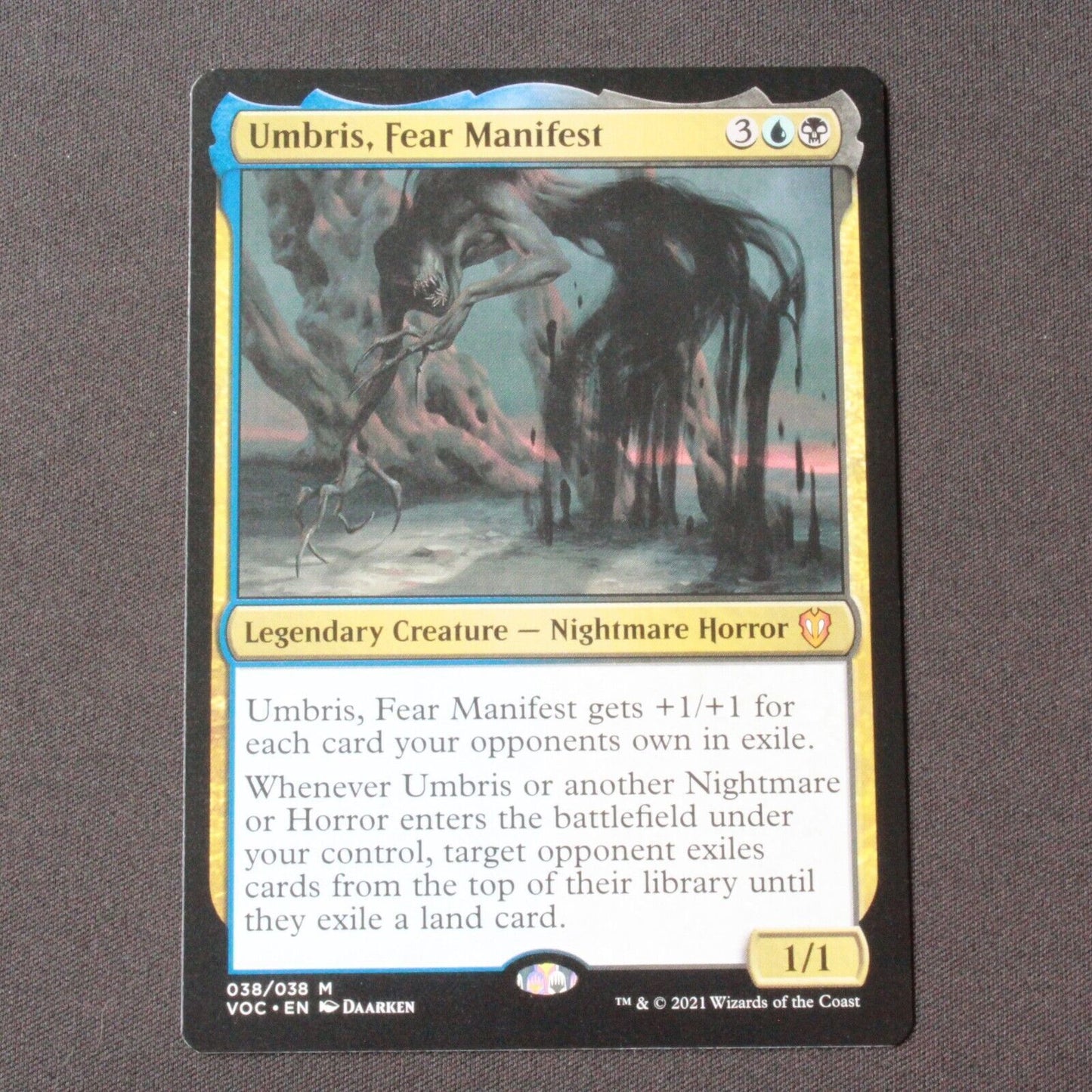 MTG Commander: Innistrad: Crimson Vow (VOC) Mythic Umbris, Fear Manifest 38 NM