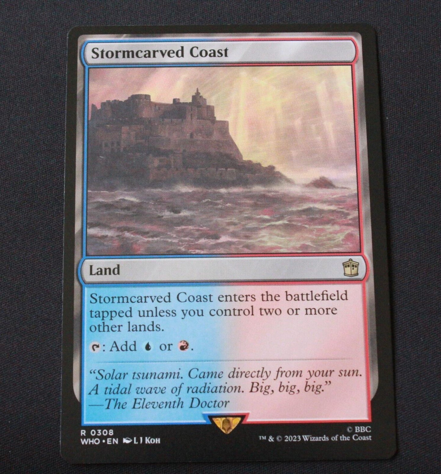 MTG Universes Beyond: Doctor Who (WHO) Rare Stormcarved Coast 308 NM