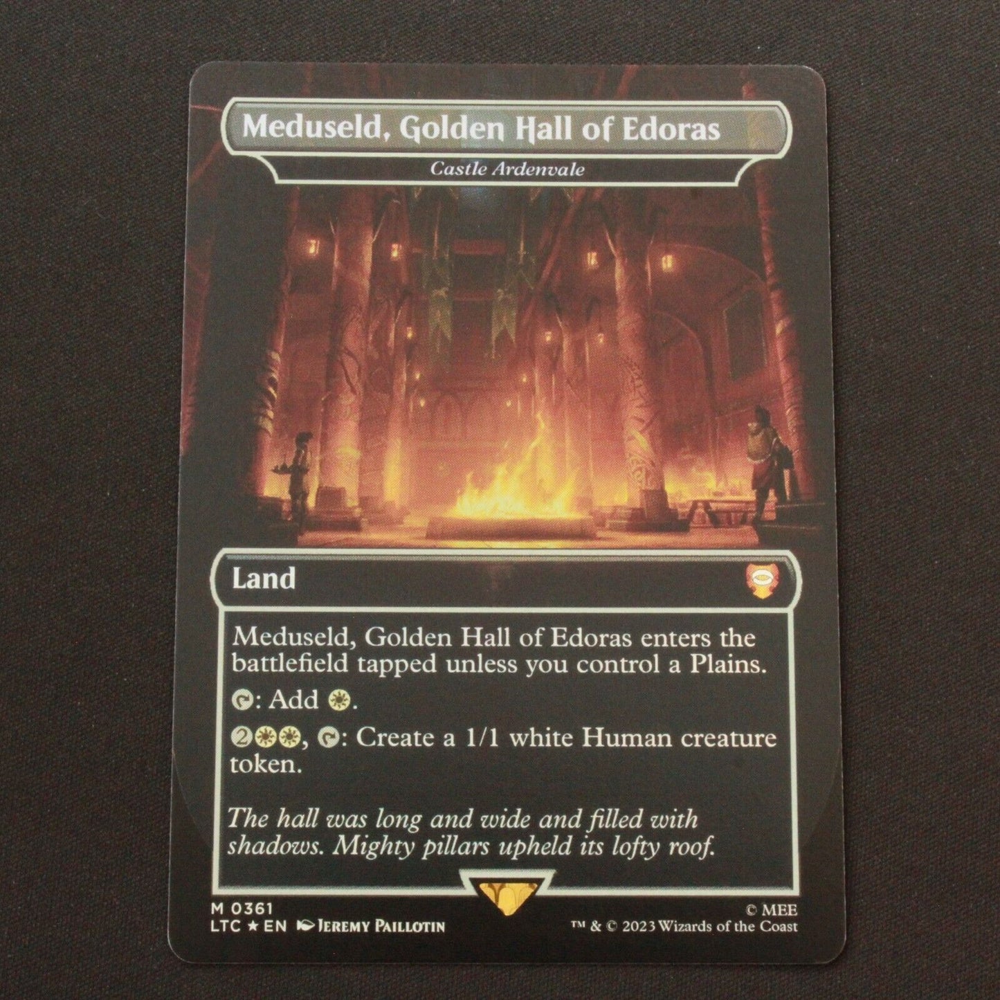 MTG Commander Lord of the Rings LTR FOIL Meduseld, Golden Hall of Edoras 361 NM