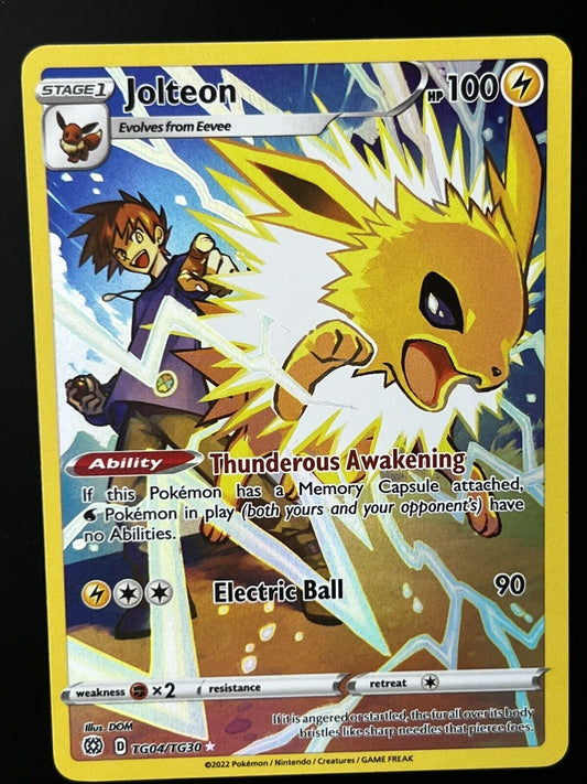 Pokemon SWSH09: Brilliant Stars Trainer Gallery Ultra Rare Jolteon TG04/TG30 NM