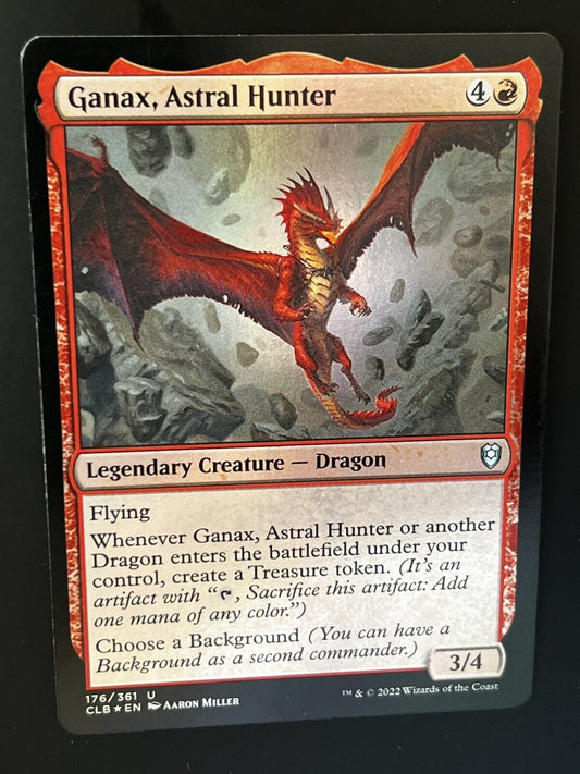 MTG Com Legends: Battle for BG(CLB) Uncommon Foil Ganax, Astral Hunter 176 NM