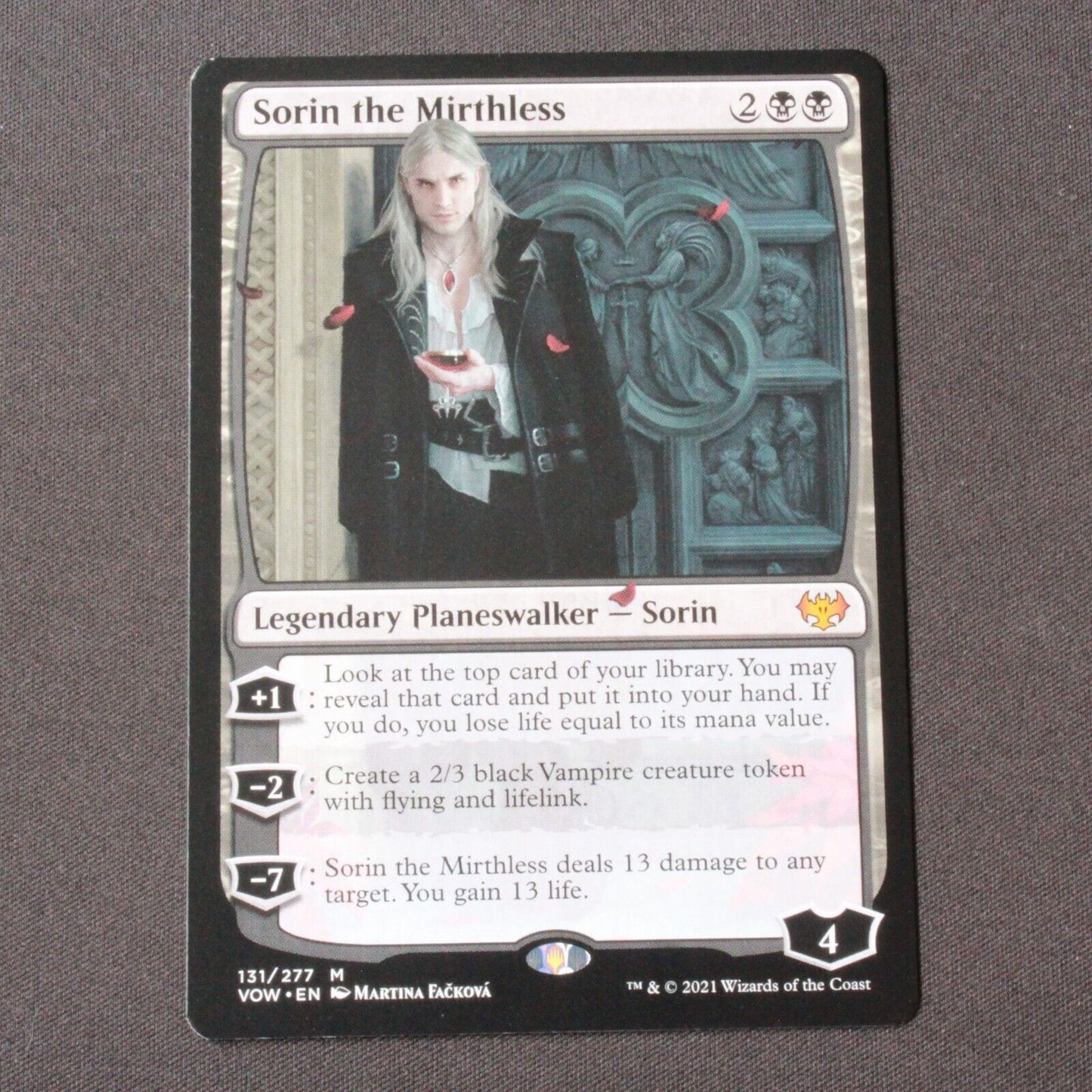 MTG Innistrad: Crimson Vow (VOW) Mythic Sorin the Mirthless 131 NM