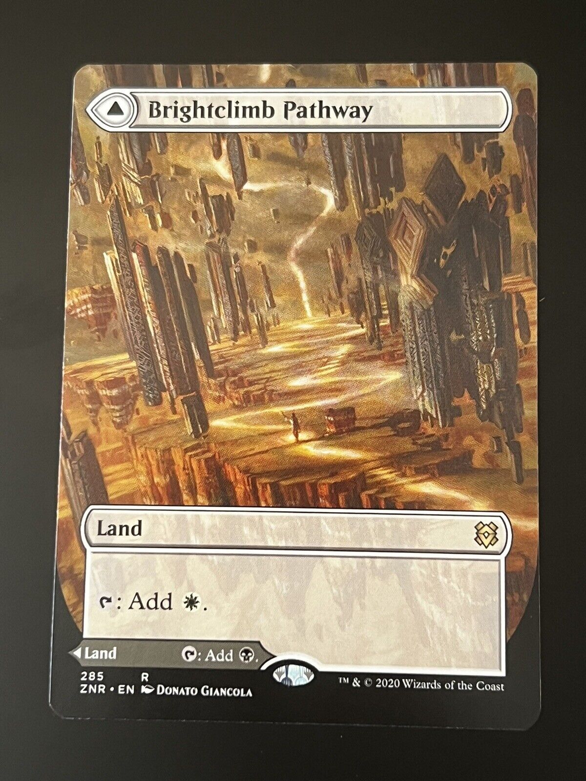 MTG Zendikar Rising  (ZNR) Rare Land Brightclimb Pathway (Borderless)� 285 NM