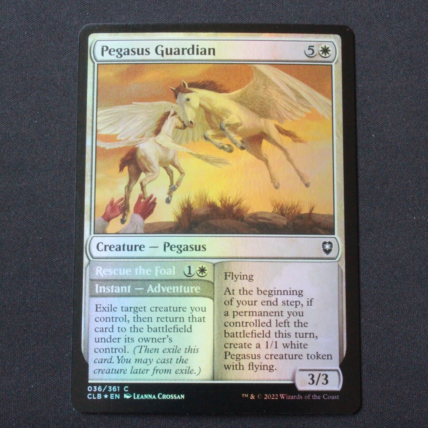 MTG Commander Legends: Baldur's Gate (CLB) Common FOIL Pegasus Guardian 36 NM