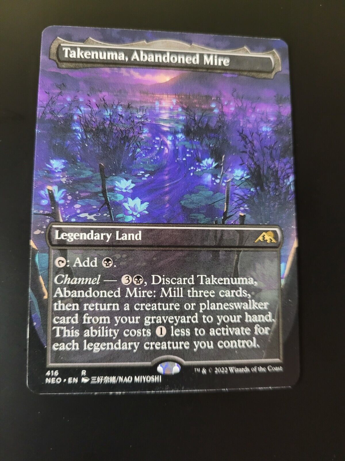 MTG Kamigawa: Neon Dynasty (NEO) Rare Takenuma Abandoned Mire Borderless 416 NM