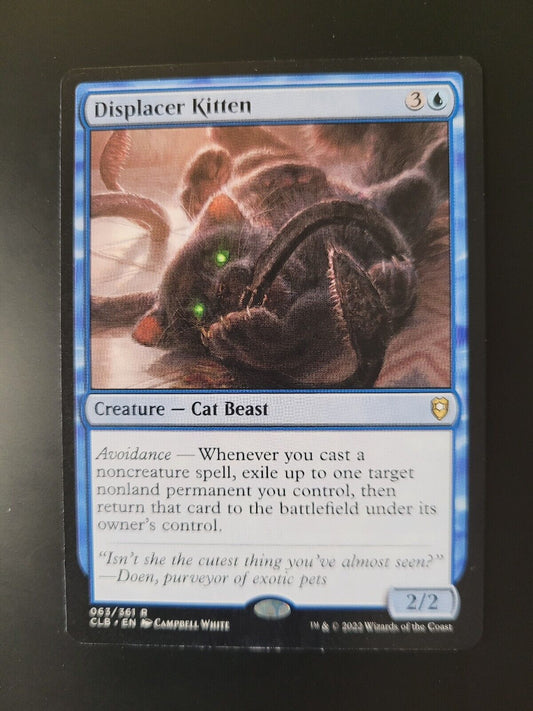 MTG Commander Legends: Battle for Baldur's Gate CLB Rare Displacer Kitten 63 NM