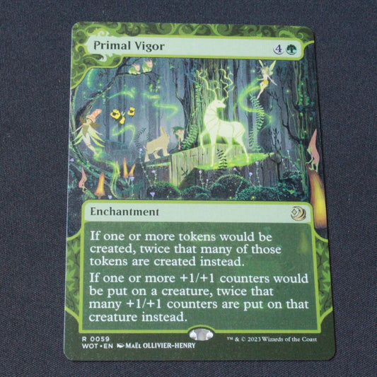 MTG Wilds of Eldraine: Enchanting Tales (WOT) Rare Primal Vigor 59 NM