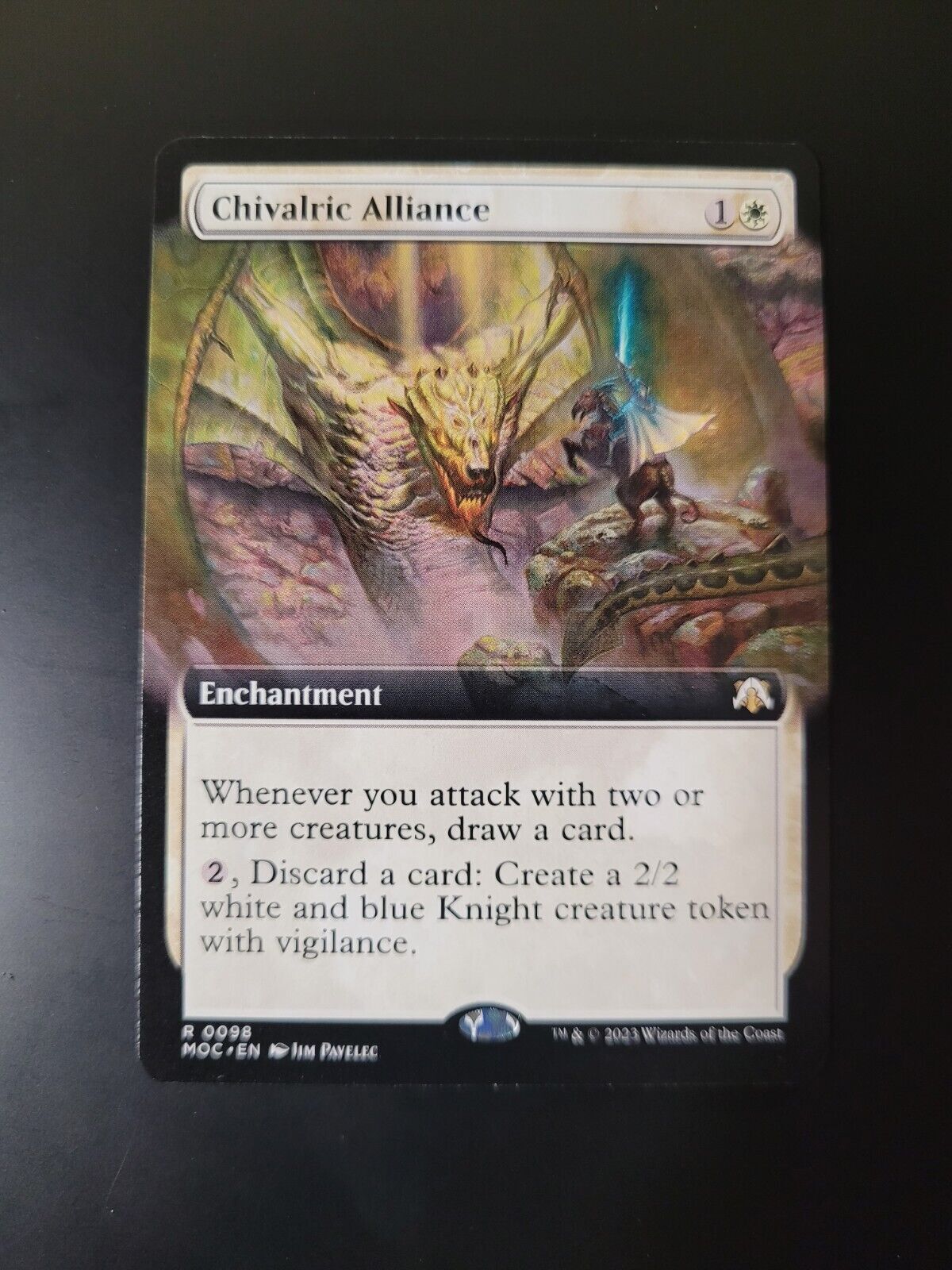 MTG Commander March of the Machine MOC R Chivalric Alliance Extended Art 98 NM