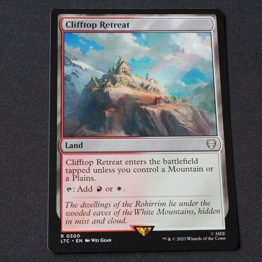 MTG Commander: The Lord of the Rings (LTC) Rare Clifftop Retreat 300 NM