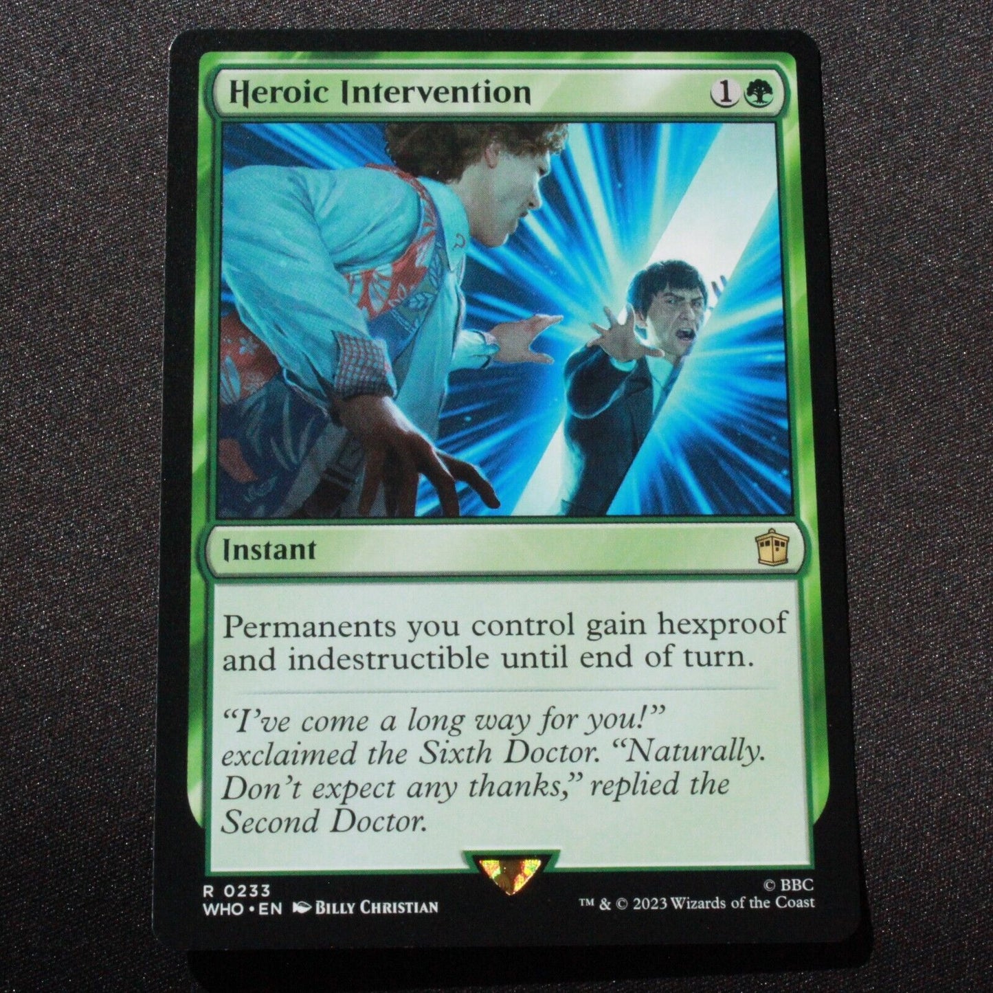 MTG Universes Beyond: Doctor Who (WHO) Rare Heroic Intervention 233 NM