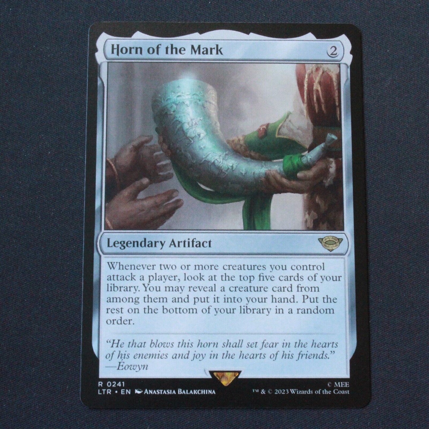 MTG The Lord of the Rings (LTR) Rare Horn of the Mark 241 NM