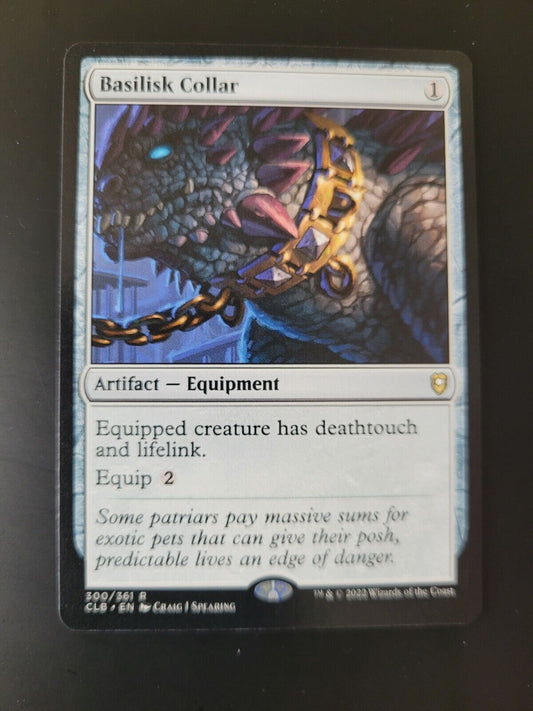 MTG Commander Legends: Battle for Baldurs Gate (CLB) Rare Basilisk Collar 300 NM