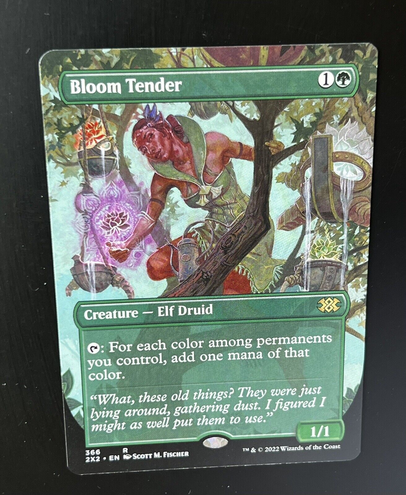 MTG Double Masters 2022 (2X2) Rare Bloom Tender (Borderless) 366 NM