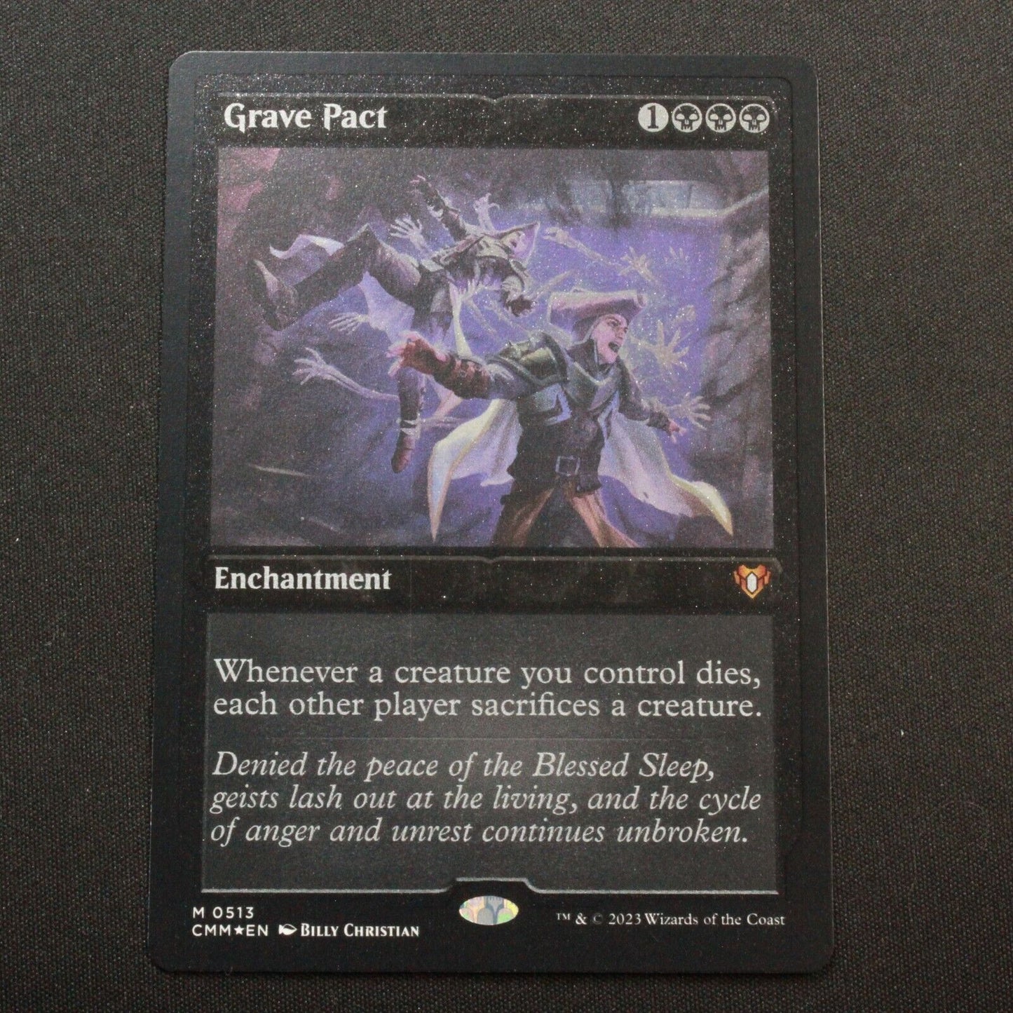 MTG Commander Masters (CMM) Mythic Grave Pact (Foil Etched) 513 NM