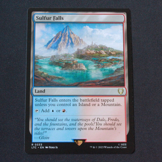 MTG Commander: The Lord of the Rings (LTC) Rare Sulfur Falls 333 NM