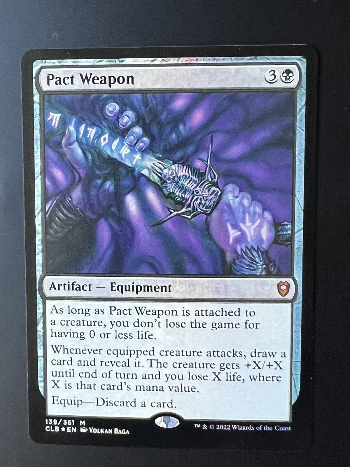 MTG Commander Legends Battle for Baldurs Gate CLB M FOIL Pact Weapon 139 NM