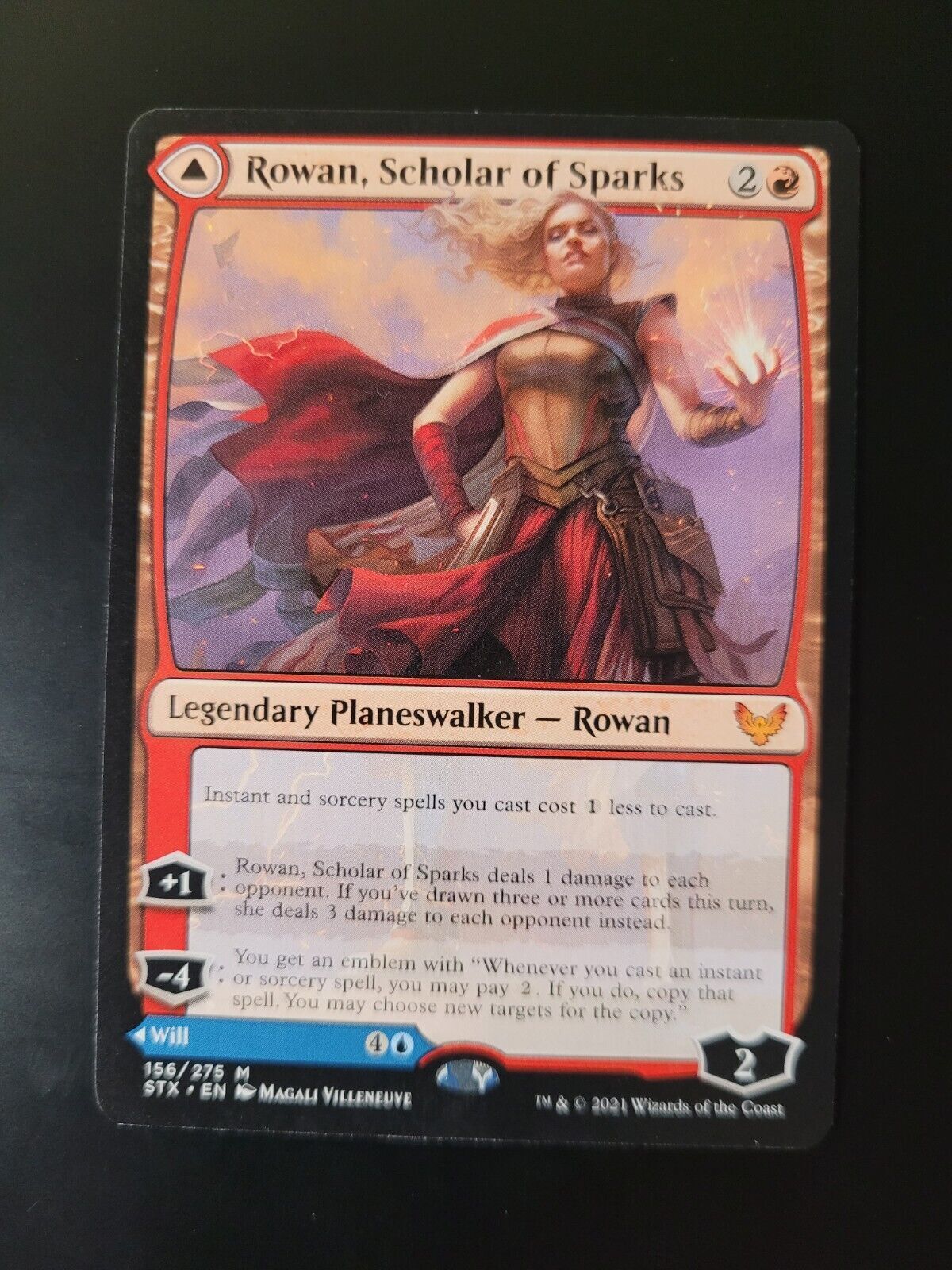 MTG Strixhaven: School of Mages (STX) Mythic Rowan, Scholar of Sparks 156 NM