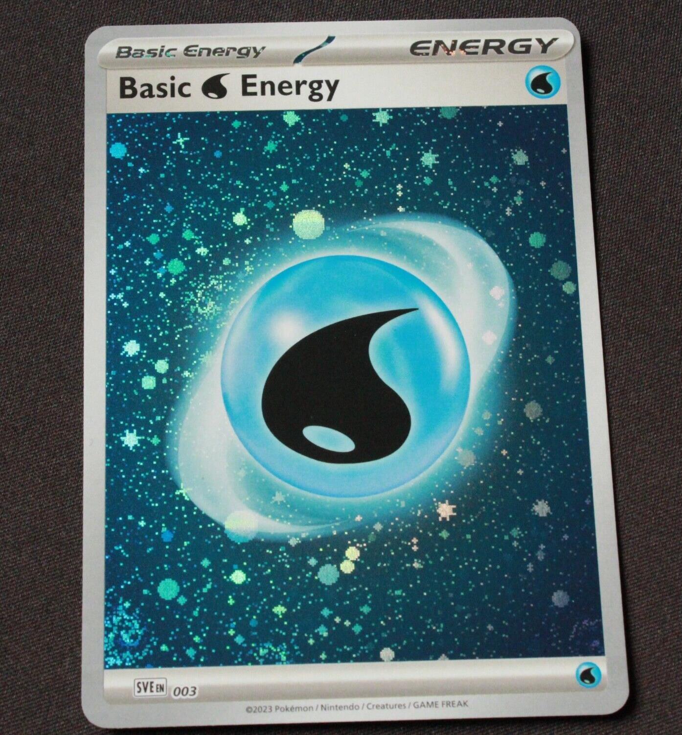 Pokemon SV01: Scarlet & Violet Common Basic Water Energy Cosmos Holo 003 NM